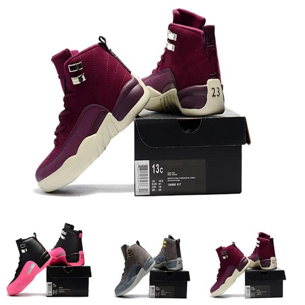 12s bordeaux boy's girl's kid's basketball sports sneaker black deadly pink running shoes little kid big kids chi2825
12s bordeaux boy's girl's kid's basketball sports sneaker black deadly pink running shoes little kid big kids chi2825
