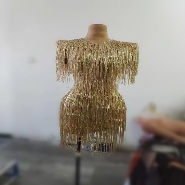 casual dresses gold color ladies tassel bodycon mini bar dancer fashion latin stage wear performance costume 221121, Black;gray
casual dresses gold color ladies tassel bodycon mini bar dancer fashion latin stage wear performance costume 221121, Black;gray