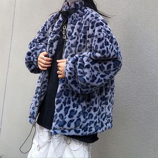 women's fur faux fur lamb wool coat women winter blue leopard faux fur coat padded jacket korean loose plus velvet street coat 221122, Black
women's fur faux fur lamb wool coat women winter blue leopard faux fur coat padded jacket korean loose plus velvet street coat 221122, Black