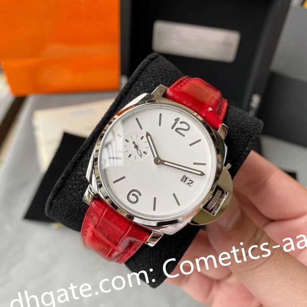 real p men watch base manual wind 42mm leather strap automatic white dial mechanical watches sapphire luminescent waterproof men's wris, Slivery;brown
real p men watch base manual wind 42mm leather strap automatic white dial mechanical watches sapphire luminescent waterproof men's wris, Slivery;brown