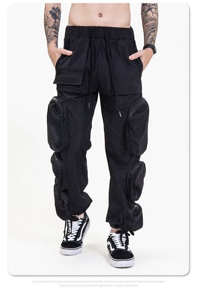 2022 fg men's wear autumn and winter new multi-pocket high street functional casual overall men's trend, Black
2022 fg men's wear autumn and winter new multi-pocket high street functional casual overall men's trend, Black