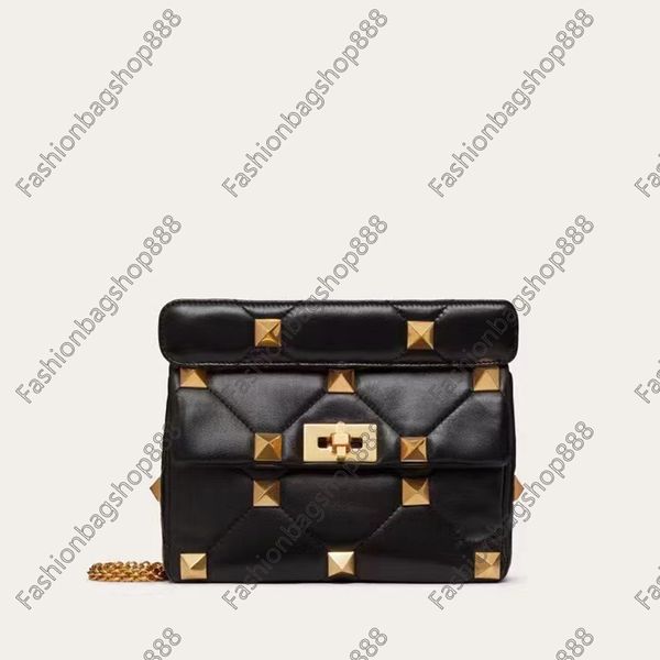 fashion designer messenger bag handbags one shoulder roman stud metal rivet chain bag quilted sheepskin handbag removable shoulders strap
fashion designer messenger bag handbags one shoulder roman stud metal rivet chain bag quilted sheepskin handbag removable shoulders strap