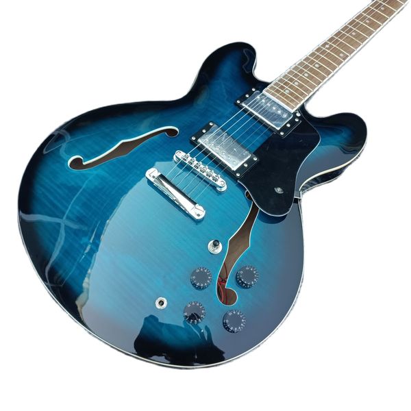 electric guitar factory direct wholesale tiger pattern transparent blue dave grohl jazz semi-hollow delivery
electric guitar factory direct wholesale tiger pattern transparent blue dave grohl jazz semi-hollow delivery