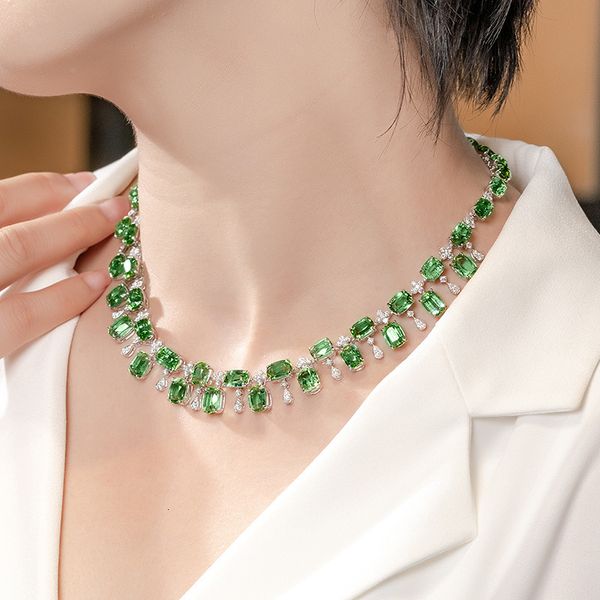 chokers european american design forest secret land series inlaid full zircon green simulation tourmaline color treasure necklaces 221121, Golden;silver
chokers european american design forest secret land series inlaid full zircon green simulation tourmaline color treasure necklaces 221121, Golden;silver