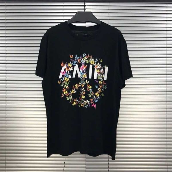 amirs butterfly letter printing designer fashion brand men and women couples round neck short sleeve t-shirt jsyt, White;black
amirs butterfly letter printing designer fashion brand men and women couples round neck short sleeve t-shirt jsyt, White;black