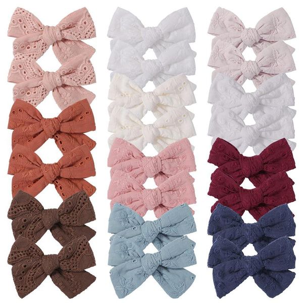children embroidery print cute baby girls bowknot hair clips handmade bows hairpin barrettes headwear kids hair accessories, Slivery;white
children embroidery print cute baby girls bowknot hair clips handmade bows hairpin barrettes headwear kids hair accessories, Slivery;white