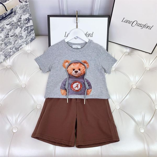 designer kids t-shirt shorts sets childrens suit brand boys clothing cotton tees size 100-140 gray color231e, White
designer kids t-shirt shorts sets childrens suit brand boys clothing cotton tees size 100-140 gray color231e, White