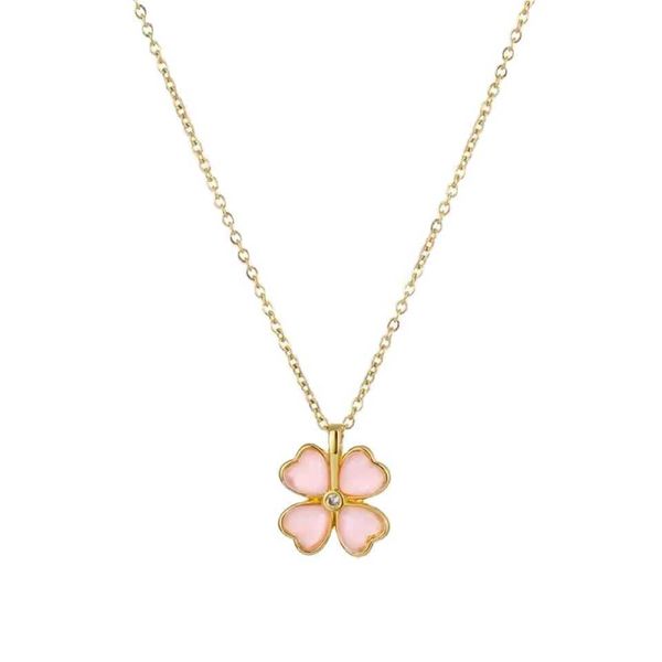 pendant necklaces latt korean pink rose cat eye stone four leaf grass flower brass necklace for girls, Silver
pendant necklaces latt korean pink rose cat eye stone four leaf grass flower brass necklace for girls, Silver