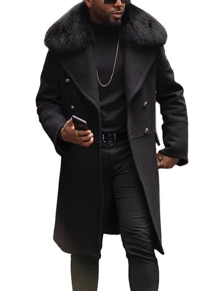 men jacket designer men's blends woolen slim fit mid length autumn winter warm coats plus size 5xl, Black
men jacket designer men's blends woolen slim fit mid length autumn winter warm coats plus size 5xl, Black