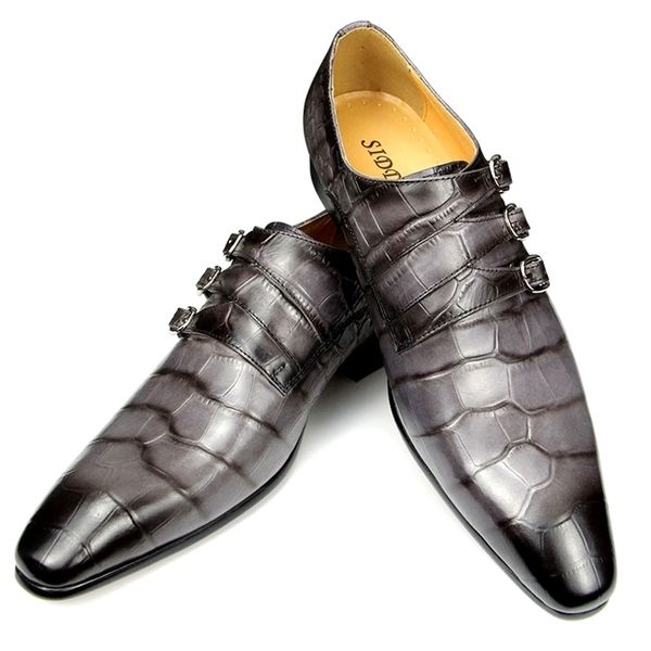 dress shoes fashion business men leather print wedding party office high grade genuine grey pointed toe loafer 221121, Black
dress shoes fashion business men leather print wedding party office high grade genuine grey pointed toe loafer 221121, Black
