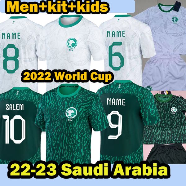 22 23 saudi arabia soccer jerseys national team 2022 world cup football firas salem sultan yasir shirts spider jerseys home away men kids ki, Black;yellow 
22 23 saudi arabia soccer jerseys national team 2022 world cup football firas salem sultan yasir shirts spider jerseys home away men kids ki, Black;yellow