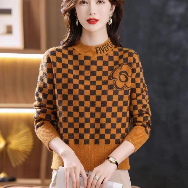 women's sweaters fashion shirtl comfortable high collar color blocking long sleeve show thinness new patchwork light luxury sweater, White;black
women's sweaters fashion shirtl comfortable high collar color blocking long sleeve show thinness new patchwork light luxury sweater, White;black