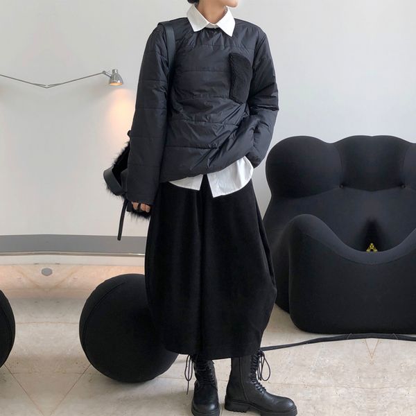 women's down parkas fall fashionable hedging polar fleece casual comfortable thinning warm cotton jacket women o neck long sleeve warm, Black
women's down parkas fall fashionable hedging polar fleece casual comfortable thinning warm cotton jacket women o neck long sleeve warm, Black