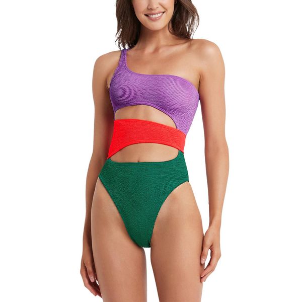 2023 ribbed swimwear hollow out swimsuit one piece suits patchwork beachwear women's swimsuits one shoulder bathing suit, White;black
2023 ribbed swimwear hollow out swimsuit one piece suits patchwork beachwear women's swimsuits one shoulder bathing suit, White;black