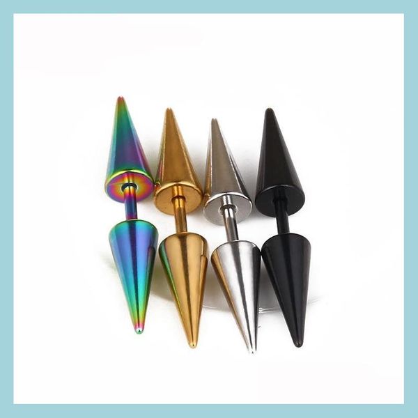 stud allergy stainless steel spike stud earrings gold black rainbow nail ear rings puncture piercing body jewelry for women men drop dhcd8, Golden;silver
stud allergy stainless steel spike stud earrings gold black rainbow nail ear rings puncture piercing body jewelry for women men drop dhcd8, Golden;silver