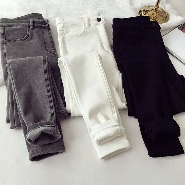 womens jeans fallwinter black white skinny stretch plus velvet thicken women casual long pencil pants slim warm denim trousers c7972 221122, Blue
womens jeans fallwinter black white skinny stretch plus velvet thicken women casual long pencil pants slim warm denim trousers c7972 221122, Blue