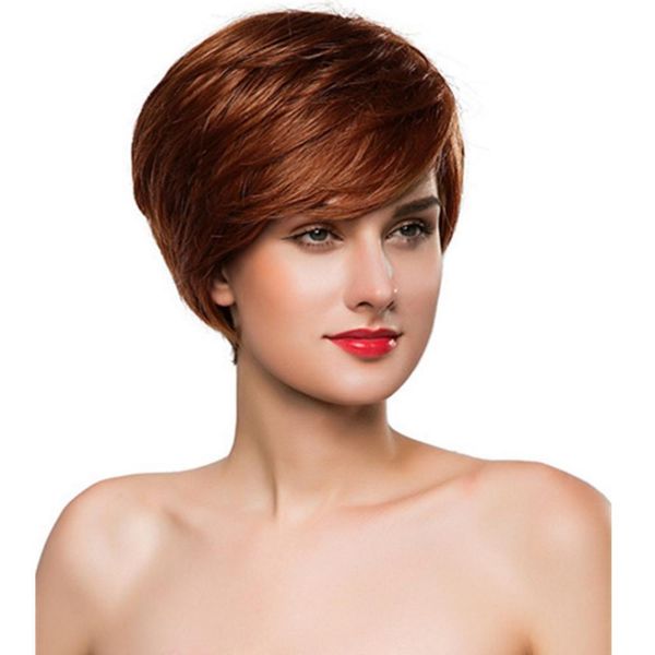 wholesale ginger color full machine made bob wigs pre plucked short cut pixie wig brazilian remy human hair wigs for black women, Black;brown
wholesale ginger color full machine made bob wigs pre plucked short cut pixie wig brazilian remy human hair wigs for black women, Black;brown