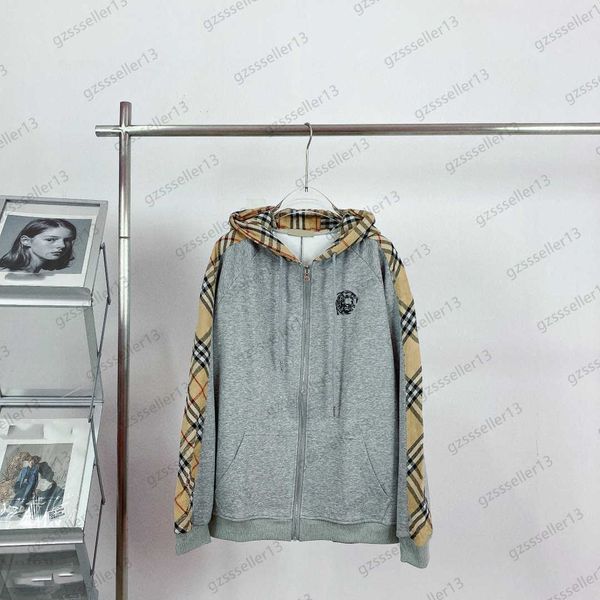 jacket womens brand spliced plaid hooded zipper long sleeve jackets chest printed logo pure cotton wool loop fabric coats sports casual styl, Black;brown
jacket womens brand spliced plaid hooded zipper long sleeve jackets chest printed logo pure cotton wool loop fabric coats sports casual styl, Black;brown