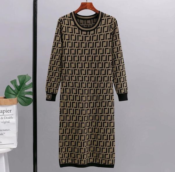 autumn winter 2022 new long sleeve round neck pullover medium length knitting dress lettering slim dress women, Black;gray
autumn winter 2022 new long sleeve round neck pullover medium length knitting dress lettering slim dress women, Black;gray
