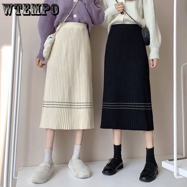skirts knitted autumn winter womens korean style high waist midlength skirt allmatch casual stretchy aline striped 221122, Black
skirts knitted autumn winter womens korean style high waist midlength skirt allmatch casual stretchy aline striped 221122, Black
