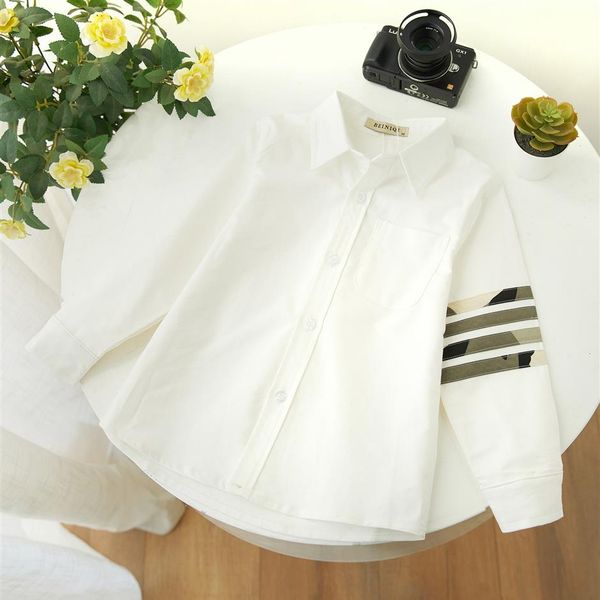 spring kids white shirt designer boys clothes girls printed four ribbon long sleeve blouse children lapel single breasted casual t225j, White;black
spring kids white shirt designer boys clothes girls printed four ribbon long sleeve blouse children lapel single breasted casual t225j, White;black