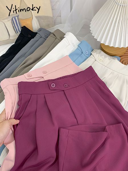 women's pants capris yitimoky wide leg for women suit ladies office chiffon asymmetrical summer elastic high waist casual bottom trouse, Black;white
women's pants capris yitimoky wide leg for women suit ladies office chiffon asymmetrical summer elastic high waist casual bottom trouse, Black;white
