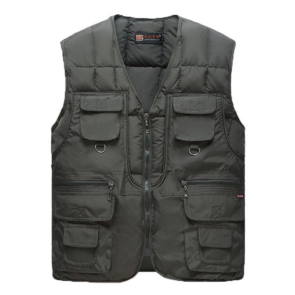 men's vests cotton warm vest man winter with many pockets male sleeveless jacket men fashion zipper pro journalist waistcoat wfy41 2211, Black;white
men's vests cotton warm vest man winter with many pockets male sleeveless jacket men fashion zipper pro journalist waistcoat wfy41 2211, Black;white