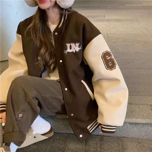 womens jackets hiphop goth varsity bomber cyber y2k jacket female spring baseball basic jaket techwear cardigan for women coat boyfriend 221, Black;brown
womens jackets hiphop goth varsity bomber cyber y2k jacket female spring baseball basic jaket techwear cardigan for women coat boyfriend 221, Black;brown