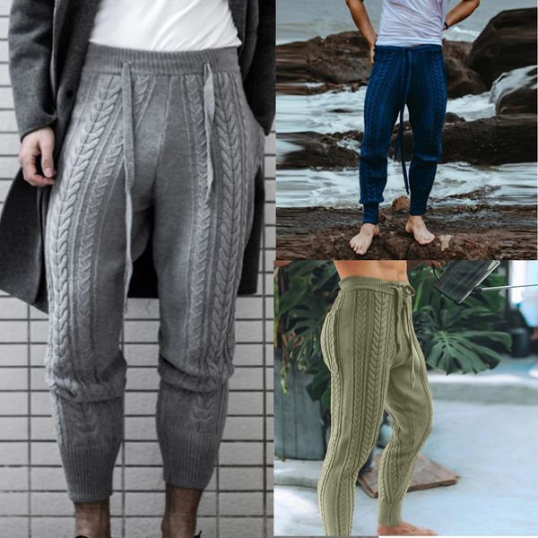 men's tracksuits men knitted trousers pants slim fashion male anklelength pants drawstring solid color pencil autumn winter warm woolle, Gray
men's tracksuits men knitted trousers pants slim fashion male anklelength pants drawstring solid color pencil autumn winter warm woolle, Gray