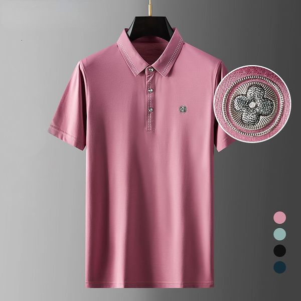 men's polos high end design summer short sleeve men's trend polo shirt ice silk embroidery paul shirt quality casual men's cl, White;black
men's polos high end design summer short sleeve men's trend polo shirt ice silk embroidery paul shirt quality casual men's cl, White;black