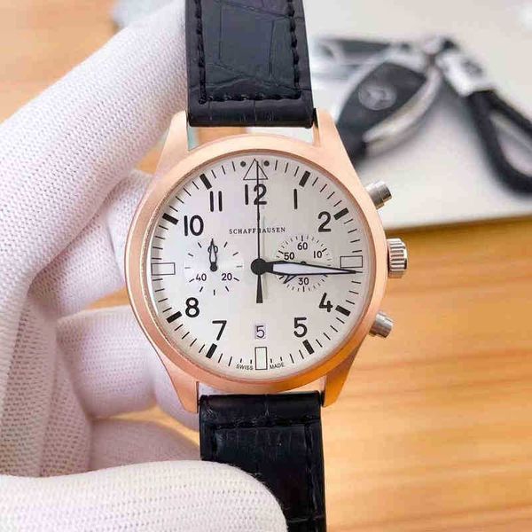 designer luxury trend design calfskin strap waterproof men's movement multifunctional timing watch pilot hjv9, Slivery;brown
designer luxury trend design calfskin strap waterproof men's movement multifunctional timing watch pilot hjv9, Slivery;brown