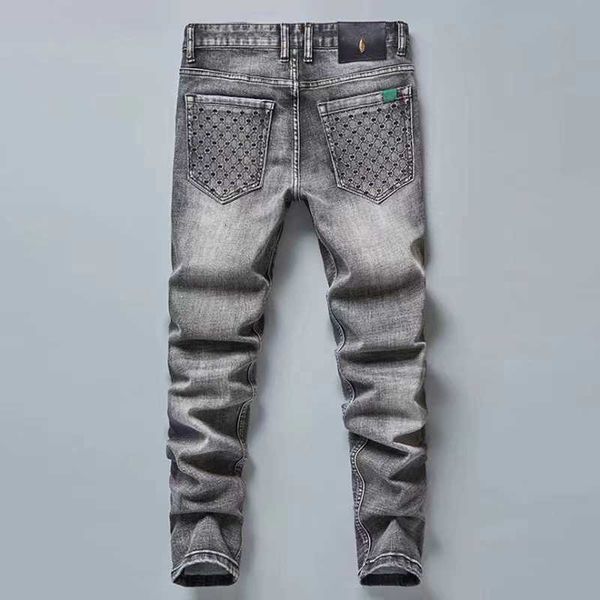 mens jeans designer designer fashion luxury slim elastic bee brand business pants trousers classic style male denim leisure trousers big yar, Blue
mens jeans designer designer fashion luxury slim elastic bee brand business pants trousers classic style male denim leisure trousers big yar, Blue