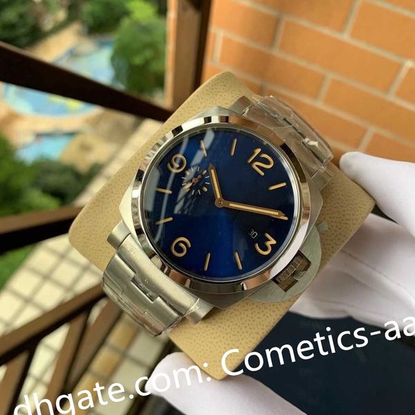 new listing men watch date small second stainless steel strap 44m transparent back asia automatic mechanical watches sapphire wristwatches, Slivery;brown
new listing men watch date small second stainless steel strap 44m transparent back asia automatic mechanical watches sapphire wristwatches, Slivery;brown