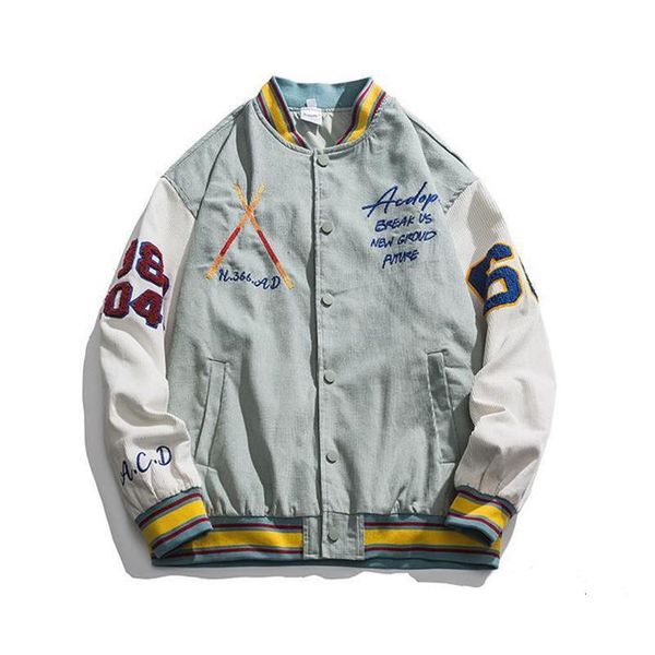 men's leather faux american retro corduroy men's jacket street fashion harajuku stitching baseball uniform couple casual loose jap, Black
men's leather faux american retro corduroy men's jacket street fashion harajuku stitching baseball uniform couple casual loose jap, Black