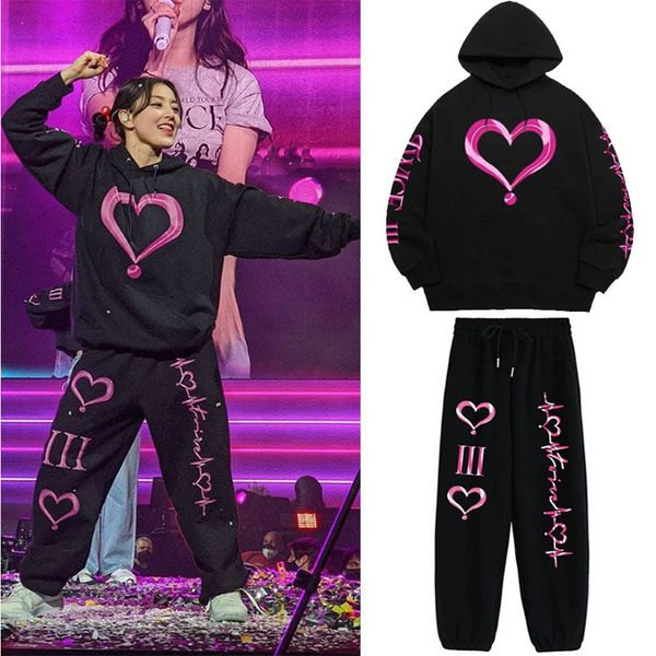 women's two piece pants kpop twice 4th world tour iii casual tracksuit women pieces set sweatshirts pullover hoodies suit female jogger, White
women's two piece pants kpop twice 4th world tour iii casual tracksuit women pieces set sweatshirts pullover hoodies suit female jogger, White