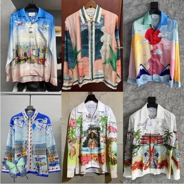 holiday style men's casual shirts women long sleeve shirt 2023ss, White;black
holiday style men's casual shirts women long sleeve shirt 2023ss, White;black