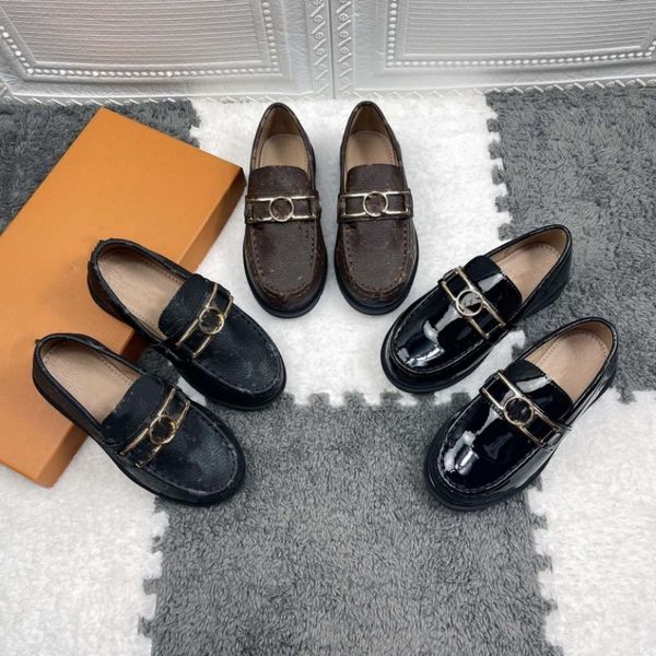 2023 spring kids children dress shoes leather designer loafers monograms autumn metal buckle old flower loafer flat casual shoes baby toddle, Black
2023 spring kids children dress shoes leather designer loafers monograms autumn metal buckle old flower loafer flat casual shoes baby toddle, Black