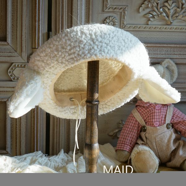 berets original design sheep ear plush beret lamb wool lolita hand made 221122, Blue;gray
berets original design sheep ear plush beret lamb wool lolita hand made 221122, Blue;gray