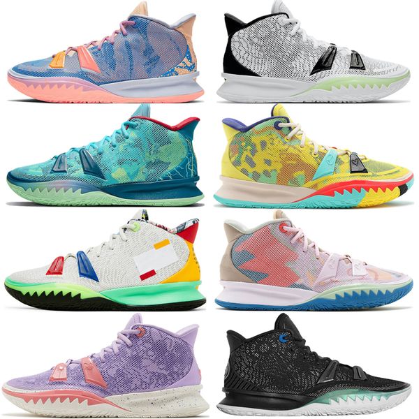 kyrie 7 mens basketball shoes 1 world 1 people yellow fire and water exprions visions designer men trainers sports sneaker room
kyrie 7 mens basketball shoes 1 world 1 people yellow fire and water exprions visions designer men trainers sports sneaker room