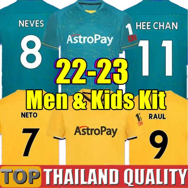 22 23 wolves soccer jerseys raul neto neves trincao 2022 2023 wanderers j otto podence hee chan wolverhampton football shirt moutinho men, Black;yellow
22 23 wolves soccer jerseys raul neto neves trincao 2022 2023 wanderers j otto podence hee chan wolverhampton football shirt moutinho men, Black;yellow