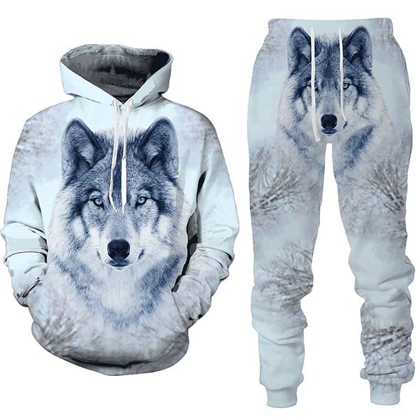 men's hoodies sweatshirts autumn winter wolf 3d printed hoodie pants suit male casual sweashirt pullover men's tracksuit set fashi, Black
men's hoodies sweatshirts autumn winter wolf 3d printed hoodie pants suit male casual sweashirt pullover men's tracksuit set fashi, Black