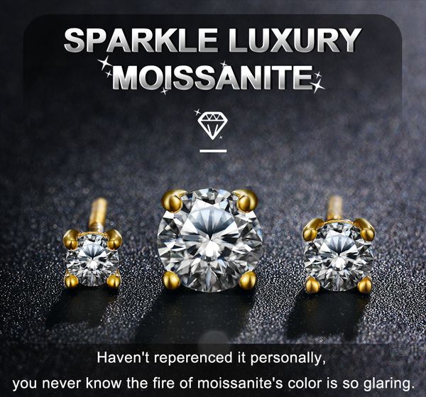 real moissanite earring studs for women 0.1-1 carat d color 100% 925 sterling silver earrings 2023 trend fine quality wedding gold plated je, Golden;silver
real moissanite earring studs for women 0.1-1 carat d color 100% 925 sterling silver earrings 2023 trend fine quality wedding gold plated je, Golden;silver