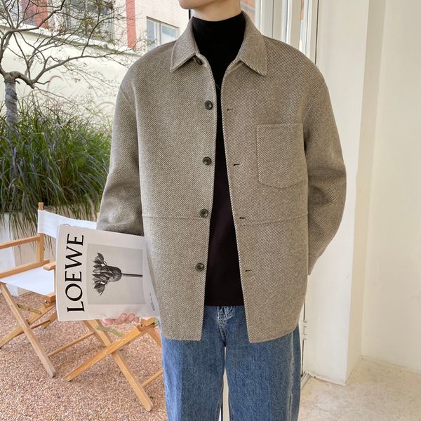 men's wool blends autumn winter jacket men's woolen jackets coats slim fit fashion casual outdoor woolen jacket male s96 221122, Black
men's wool blends autumn winter jacket men's woolen jackets coats slim fit fashion casual outdoor woolen jacket male s96 221122, Black