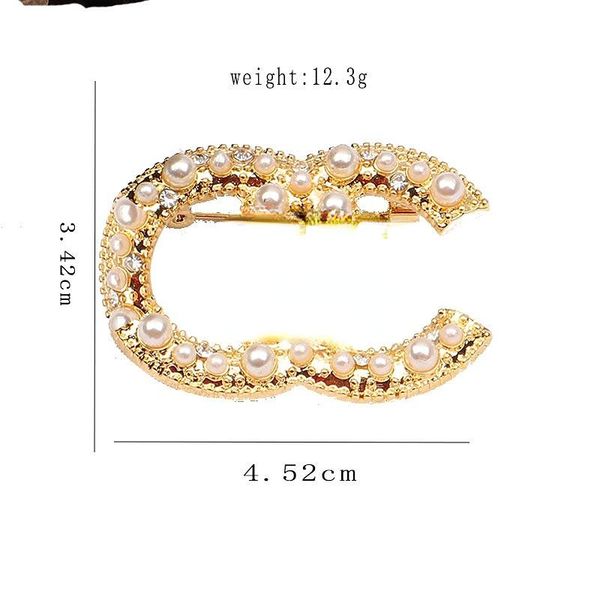 women designer brand double letter brooches 18k gold plated charming crystal rhinestone jewelry brooch pearl pin scarf sweater accessorie de, Gray
women designer brand double letter brooches 18k gold plated charming crystal rhinestone jewelry brooch pearl pin scarf sweater accessorie de, Gray