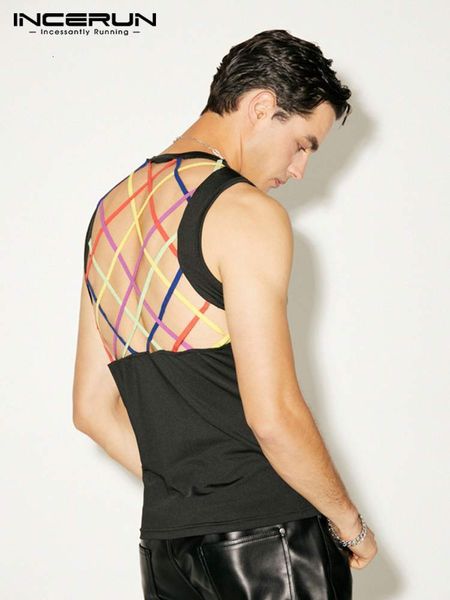 men' tank men tank patchwork oneck sleeveless backless fitness vests streetwear fashion casual men clothing 5xl incerun 7 221122, White;black
men' tank men tank patchwork oneck sleeveless backless fitness vests streetwear fashion casual men clothing 5xl incerun 7 221122, White;black