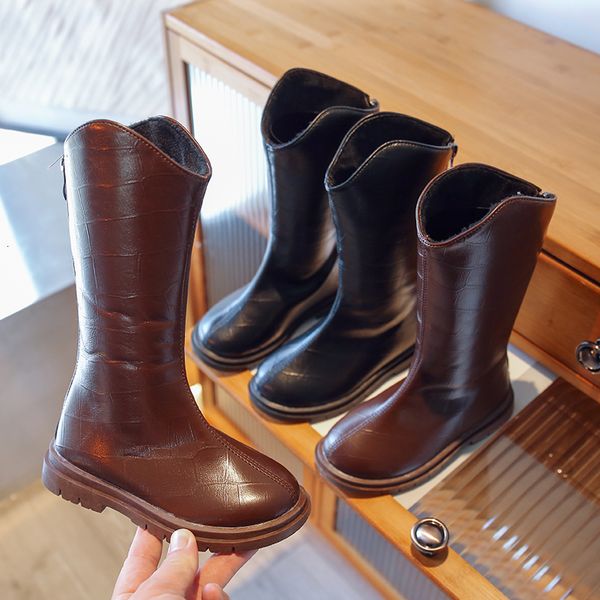 boots girl' long mid-calf brown black pu leather children autumn boot concise style 26-36 fashion anti-slip comfy kids shoes 221122, Black;grey
boots girl' long mid-calf brown black pu leather children autumn boot concise style 26-36 fashion anti-slip comfy kids shoes 221122, Black;grey