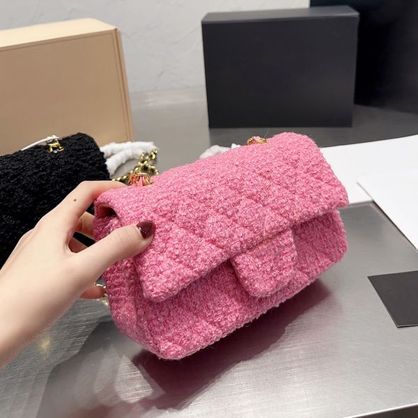 womens tweed quilted mini flap quilted bags pink black classic c designer purse totes with gold metal matelasse chain crossbody shoulder out
womens tweed quilted mini flap quilted bags pink black classic c designer purse totes with gold metal matelasse chain crossbody shoulder out