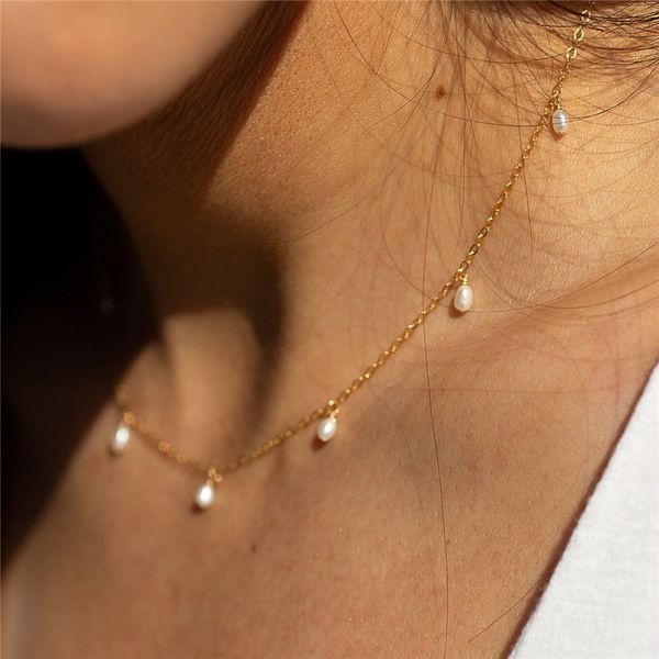 chokers real 14k gold filled natural pearl necklace choker handmade pendants collier femme kolye collares boho jewelry for women 221121, Golden;silver
chokers real 14k gold filled natural pearl necklace choker handmade pendants collier femme kolye collares boho jewelry for women 221121, Golden;silver