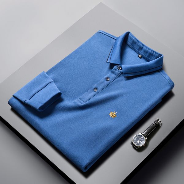 men's polos highend luxury men's polo shirt 100 cotton lapel bee embroidery european trend fashion casual long sleeve autumn black, White;black
men's polos highend luxury men's polo shirt 100 cotton lapel bee embroidery european trend fashion casual long sleeve autumn black, White;black