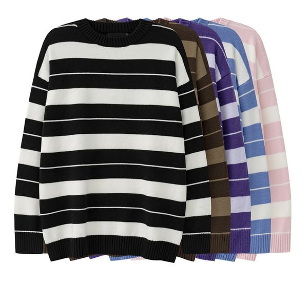 stripe drop shoulder crew neck knit sweater patchwork knitwear autumn winter knitted pullovers
stripe drop shoulder crew neck knit sweater patchwork knitwear autumn winter knitted pullovers